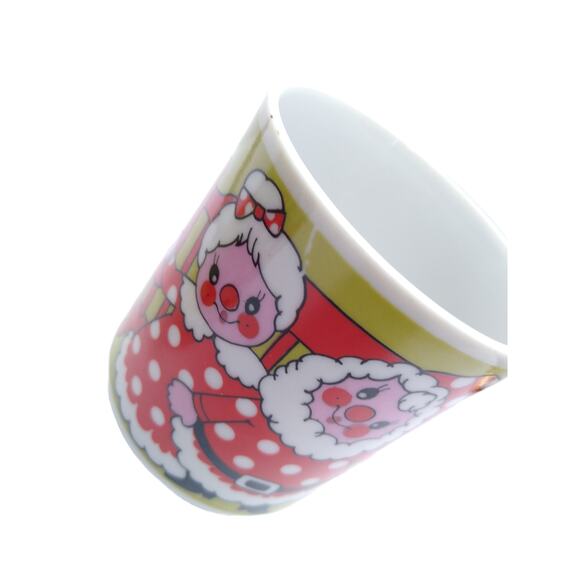 Vintage Mr And Mrs Claus Christmas Footed Ceramic Mugs - Picture 4 of 5